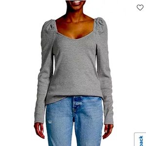 A.N.A Grey Top size Medium